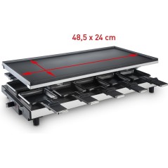 "FRITEL Family RG 4180 Raclette/Grill - Stylish Black & Stainless Steel for Perfect Gatherings!"
